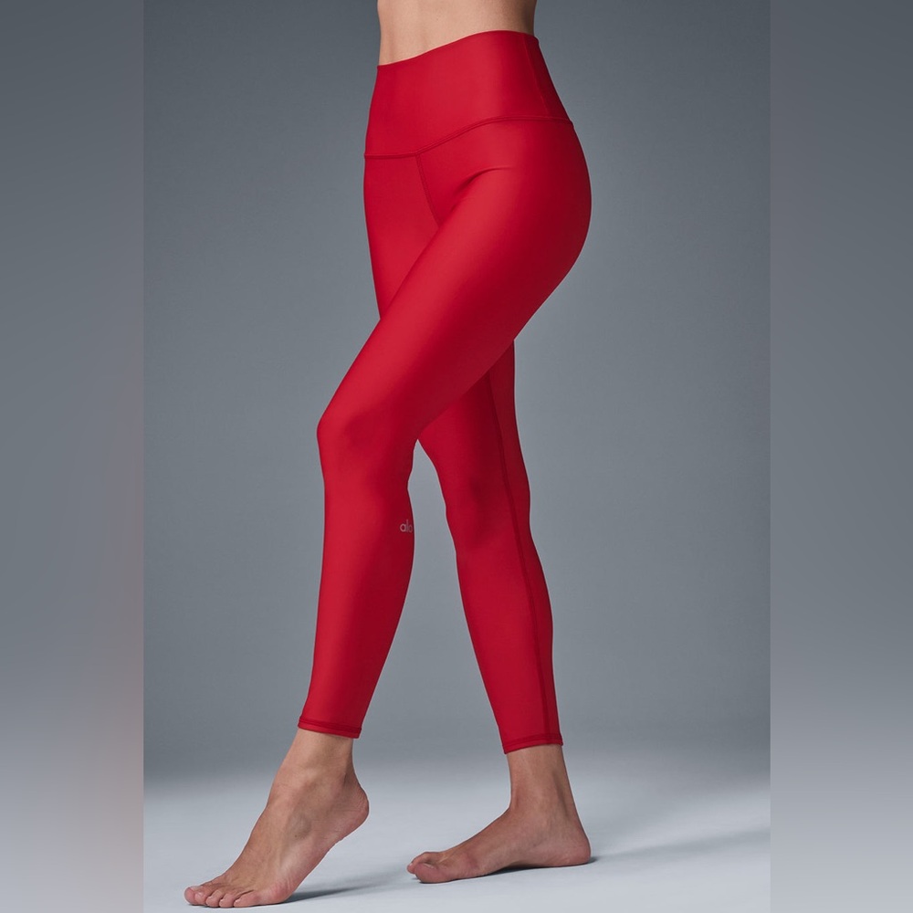 ALO  7/8 High-Waist Airlift Legging, Red, xs